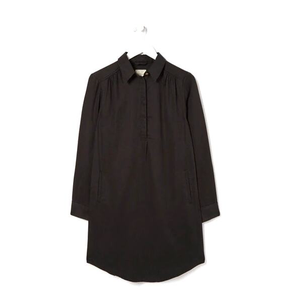 FAT FACE Black Tencel HARPER Shirt Dress  Sz 4 NWT - Picture 11 of 14
